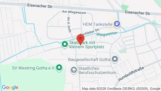 Apartments for rent i Gotha - kort over placeringen