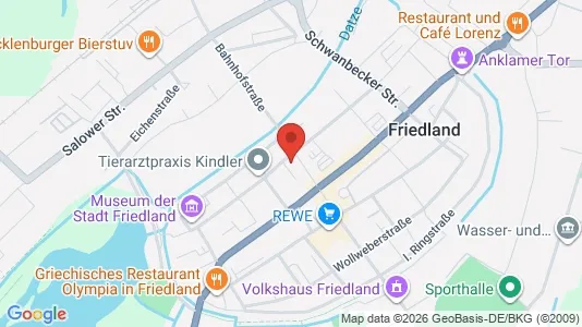 Apartments for rent i Mecklenburgische Seenplatte - kort over placeringen