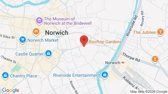 Apartments for rent i Norwich - Norfolk - kort over placeringen