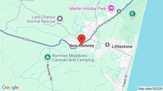 Apartments for rent i New Romney - Kent - kort over placeringen