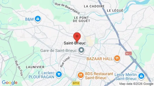 Houses for rent i Saint-Brieuc - kort over placeringen