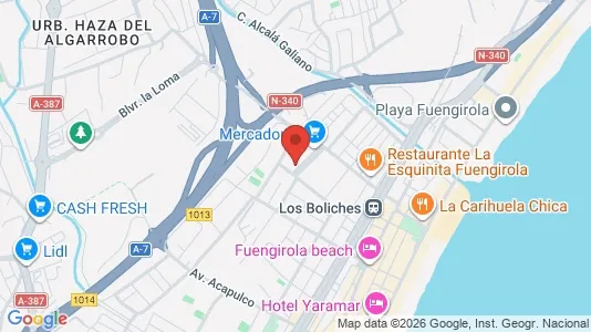 Apartments for rent i Fuengirola - kort over placeringen