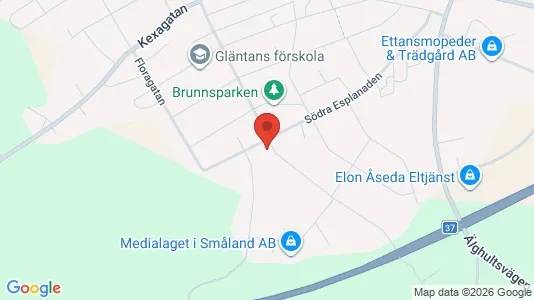 Apartments for rent i Uppvidinge - kort over placeringen