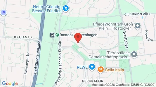 Apartments for rent i Rostock - kort over placeringen