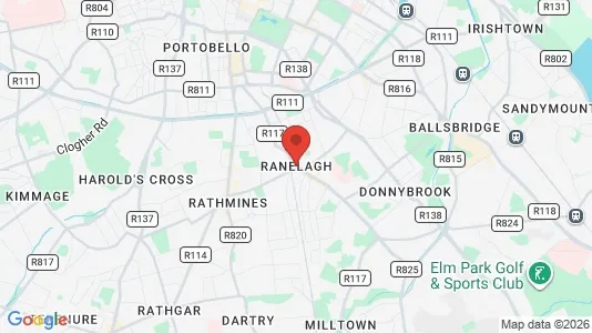 Houses for rent i Ranelagh - kort over placeringen