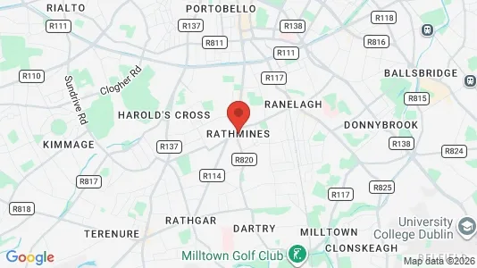 Houses for rent i Rathmines - kort over placeringen