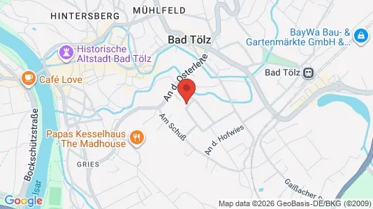 Apartments for rent i Bad Tölz-Wolfratshausen - kort over placeringen