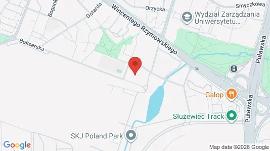 Apartments for rent i Warszawa Mokotów - kort over placeringen