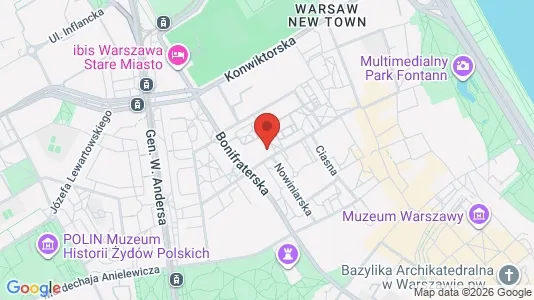 Apartments for rent i Warszawa Wola - kort over placeringen