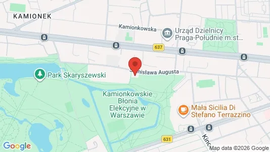Apartments for rent i Warszawa Praga-Południe - kort over placeringen