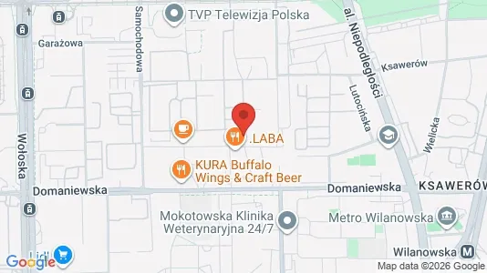 Apartments for rent i Warszawa Mokotów - kort over placeringen