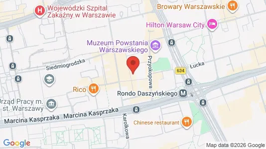 Apartments for rent i Warszawa Wola - kort over placeringen