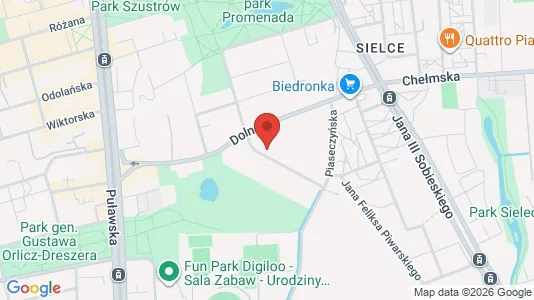 Apartments for rent i Warszawa Mokotów - kort over placeringen