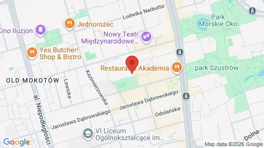 Apartments for rent i Warszawa Mokotów - kort over placeringen