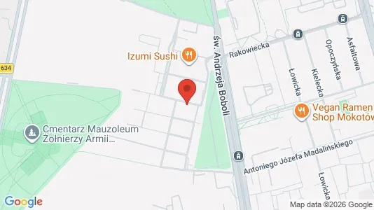 Apartments for rent i Warszawa Mokotów - kort over placeringen