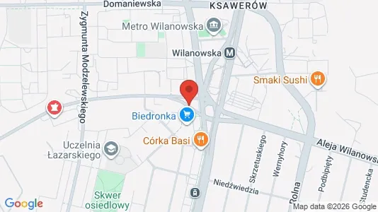 Apartments for rent i Warszawa Mokotów - kort over placeringen