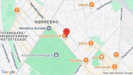 Rooms for rent i Nørrebro - kort over placeringen
