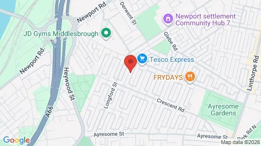 Apartments for rent i Middlesbrough - Cleveland - kort over placeringen
