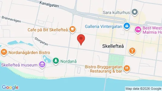 Apartments for rent i Skellefteå - kort over placeringen