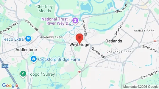Apartments for rent in Weybridge - Surrey - Photo from Google Street View
