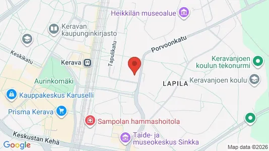 Apartments for rent i Kerava - kort over placeringen