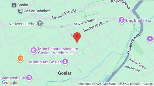 Apartments for rent i Goslar - kort over placeringen