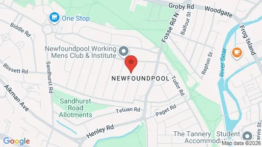Apartments for rent i Leicester - Leicestershire - kort over placeringen