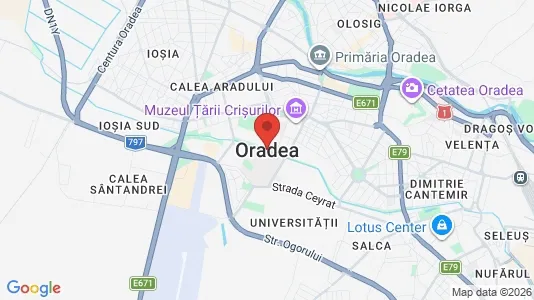 Houses for rent i Oradea - kort over placeringen