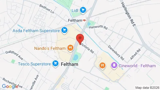 Apartments for rent i Feltham - Middlesex - kort over placeringen