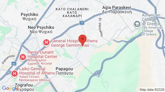 Apartments for rent i Cholargos - kort over placeringen