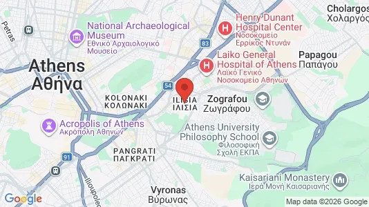 Apartments for rent i Athens Ilisia - kort over placeringen