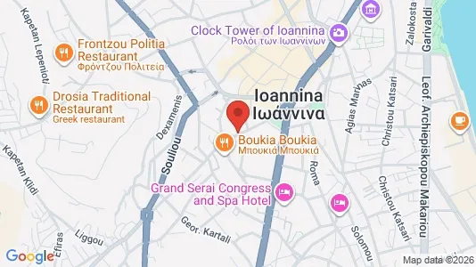 Apartments for rent i Ioannina - kort over placeringen