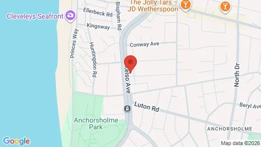 Apartments for rent i Thornton-Cleveleys - Lancashire - kort over placeringen