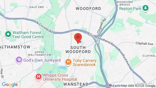 Apartments for rent i London E18 - kort over placeringen