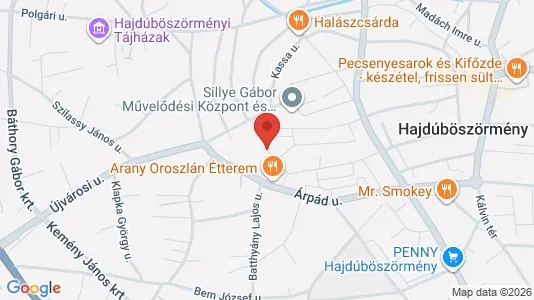 Rooms for rent i Hajdúböszörményi - kort over placeringen