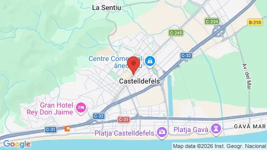 Apartments for rent i Castelldefels - kort over placeringen