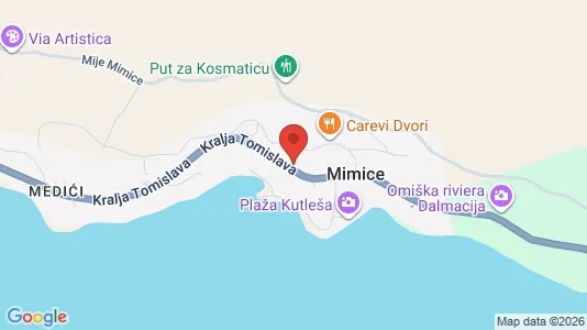 Apartments for rent in Omiš - Photo from Google Street View