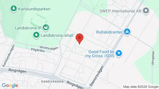 Apartments for rent i Landskrona - kort over placeringen