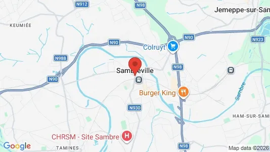 Apartments for rent i Sambreville - kort over placeringen