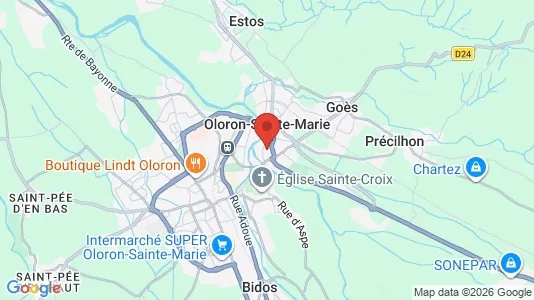 Apartments for rent i Oloron-Sainte-Marie - kort over placeringen