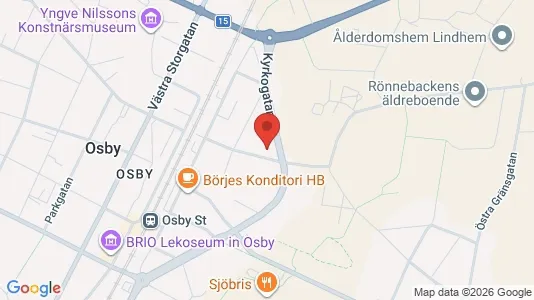 Apartments for rent i Osby - kort over placeringen