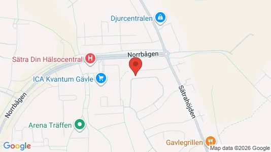 Apartments for rent i Gävle - kort over placeringen