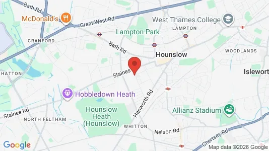 Rooms for rent in Hounslow - Middlesex - Photo from Google Street View