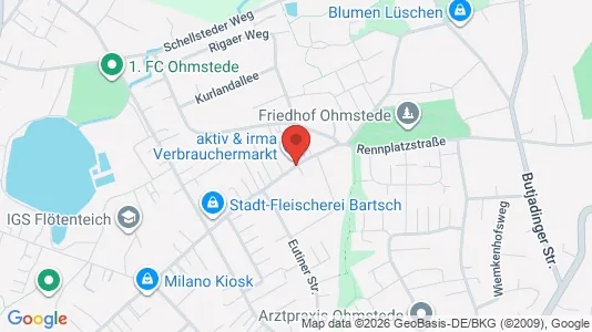 Apartments for rent i Oldenburg - kort over placeringen