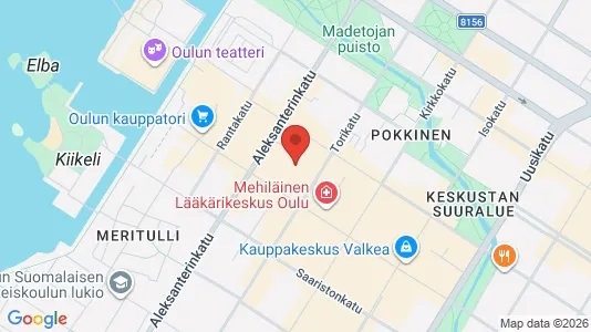 Apartments for rent i Oulu - kort over placeringen