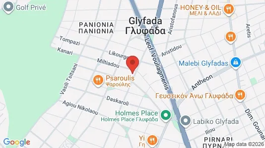 Apartments for rent i Glyfada - kort over placeringen