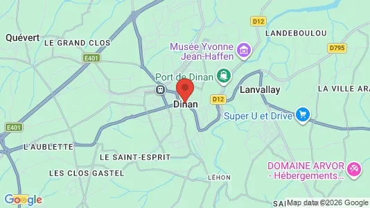 Apartments for rent i Dinan - kort over placeringen