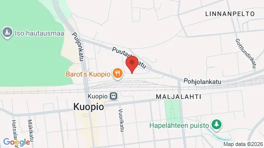 Apartments for rent i Kuopio - kort over placeringen