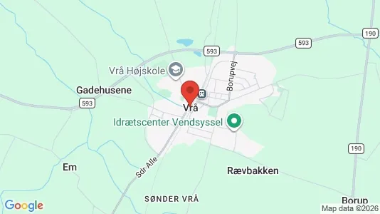 Houses for rent i Vrå - kort over placeringen