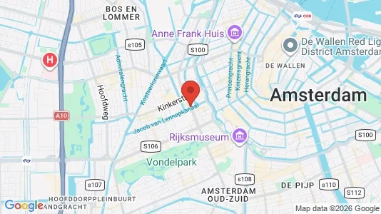 Apartments for rent i Amsterdam Oud-West - kort over placeringen